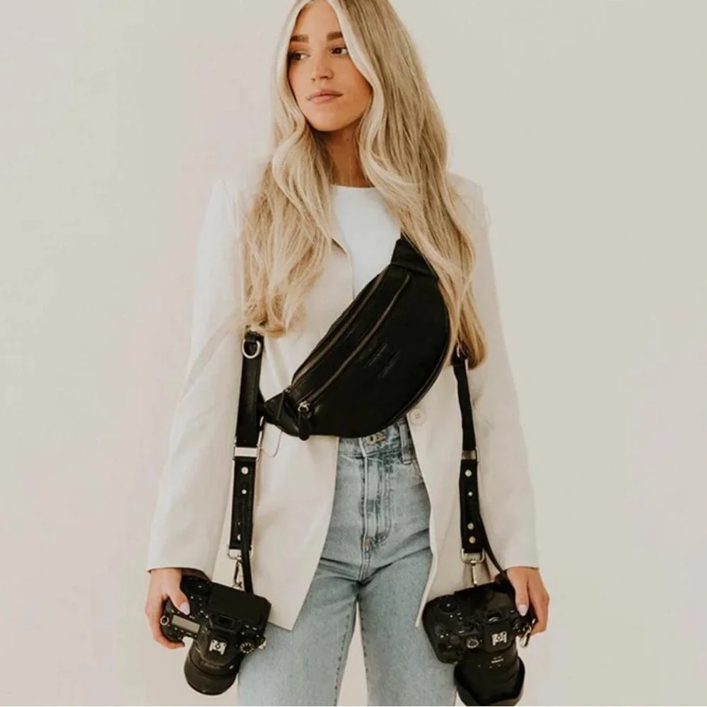 Black Dual Camera Harness